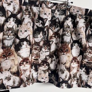 ModCloth cat tapestry mini skirt
